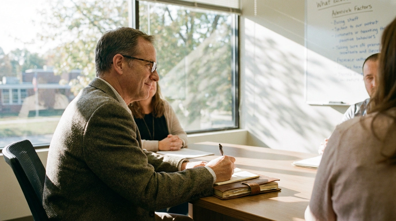 School consultancy and staff training session